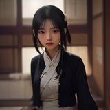 一位从事流媒体技术工作的女性技术专家坐在电脑前微笑